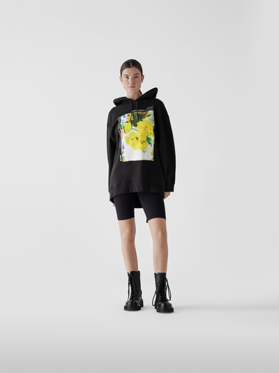 MSGM Hoodie mit Motiv-Print Schwarz 1