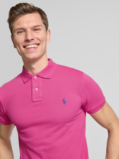 Polo Ralph Lauren Poloshirt mit Label-Stitching Pink 3