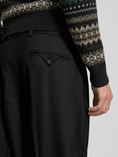 HUGO Regular fit pantalon met viscose, model 'FLIPS' Zwart - 3