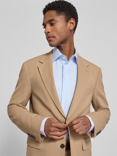 Christian Berg Men Extra lang regular fit zakelijk overhemd met kentkraag Bleu - 3