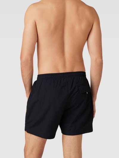 BOSS Badehose mit Label-Details Modell 'OLE' Black 4