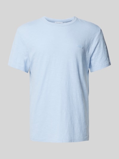 CK Calvin Klein T-Shirt mit Label-Badge Hellblau 2