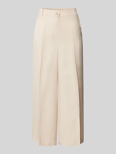 s.Oliver BLACK LABEL Regular Fit Culotte mit Bügelfalten Sand 2