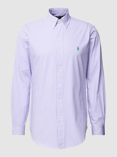 Polo Ralph Lauren Custom Fit Freizeithemd mit Streifenmuster Lavender 2