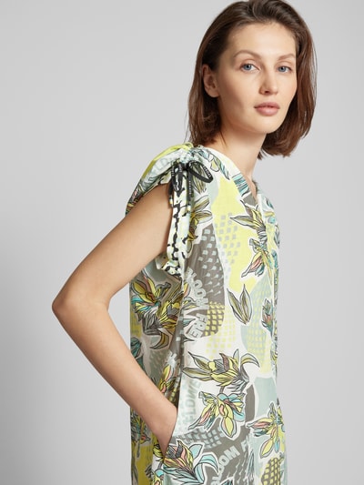 Marc Cain Midi-jurk met all-over bloemenmotief Mintgroen - 3