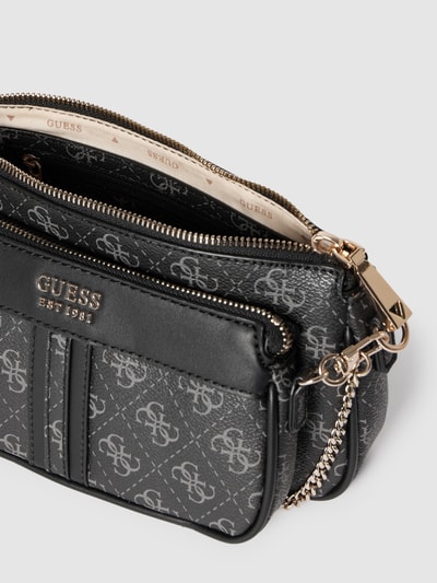 Guess Umhängetasche mit Allover-Logo Black 5