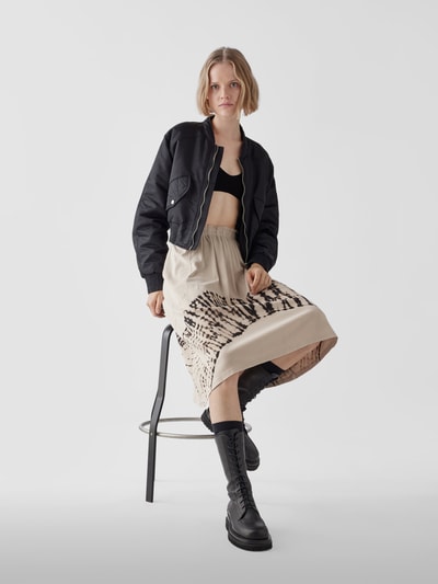 Raquel Allegra Midirock mit Eingrifftaschen Schwarz 6
