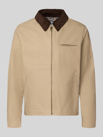 Produktfoto, Regular Fit Jacke mit Umlegekragen van MCNEAL in beige, katoen, borstzak, steekzakken, ritssluiting, regular fit