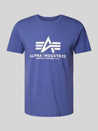 Alpha Industries T-Shirt mit Label-Print Lila 2