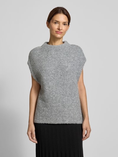 Milano Italy Bezrękawnik ze stójką Jasnoszary 4