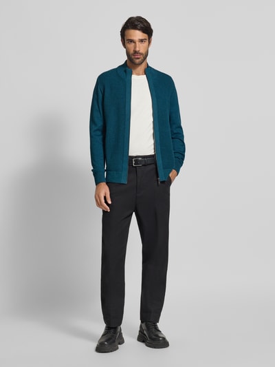 MCNEAL Kurtka z dzianiny ze stójką Petrol melanż 1