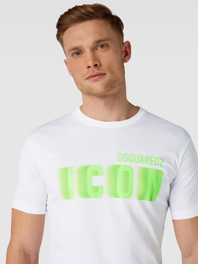 Dsquared2 T-Shirt mit Motiv-Print Weiss 3