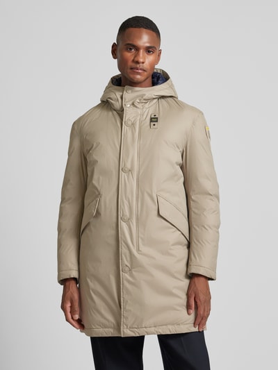 Blauer Usa Parka met capuchon, model 'FALCON' Rietgroen - 4