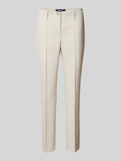 Gardeur Broek met persplooien, model 'Zene' Taupe - 2