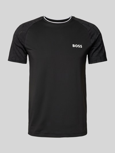 BOSS Green T-shirt met labelprint Zwart - 2