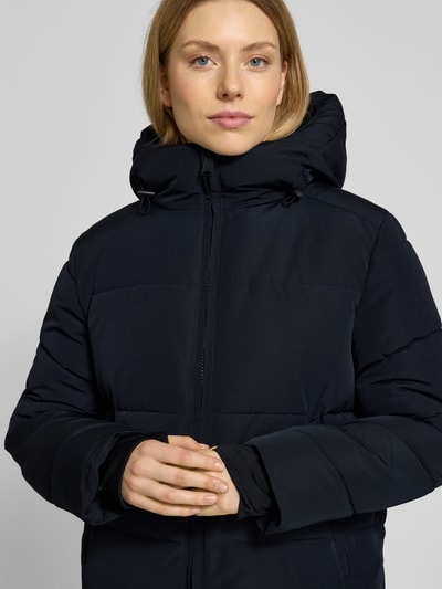 WITHBLACK Płaszcz pikowany z kapturem Ciemnoniebieski 3