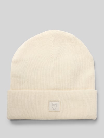 Knowledge Cotton Apparel Mütze aus reiner Wolle Modell 'Merino' Offwhite 1