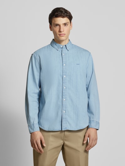 Levi's® Freizeithemd mit Knopfleiste Hellblau 4