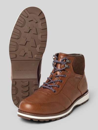 Tommy Hilfiger Boots aus Rindsleder mit Label-Detail Cognac 4