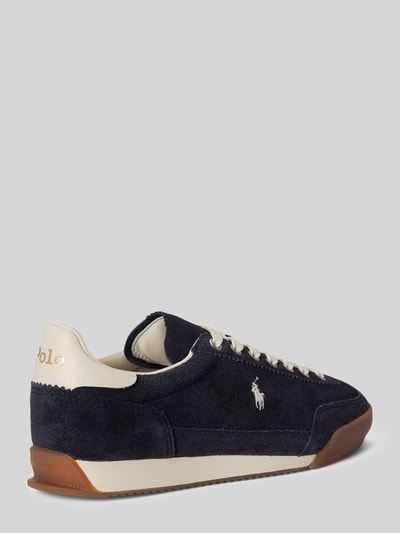 Polo Ralph Lauren Low Top Sneaker aus echtem Veloursleder Modell 'HESTER' Dunkelblau 4