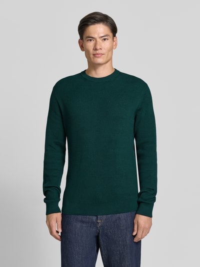 MCNEAL Regular Fit Strickpullover aus Baumwoll-Mix Neon Gruen 4