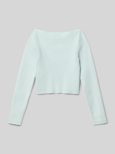 Tom Tailor Regular Fit Strickpullover aus Viskose-Mix Mint 3