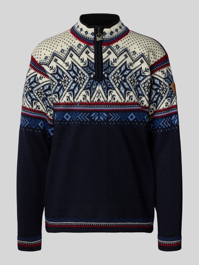 Dale of Norway Wollen pullover met schipperskraag Marineblauw - 2