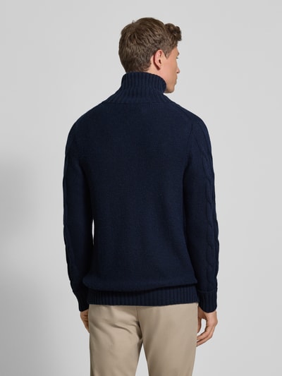 FTC-Cashmere Strickjacke aus Baumwoll-Kaschmir-Mix Marine 5