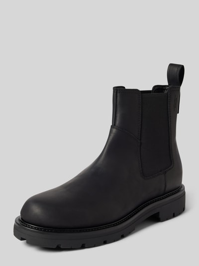 Vagabond Chelsea boots van runderleer met deelnaden, model 'CAMERON' Zwart - 1