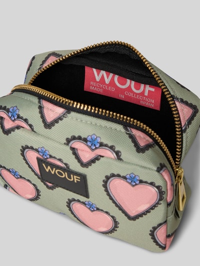 WOUF Make-uptasje met logopatch, model 'Glow' Rietgroen - 3