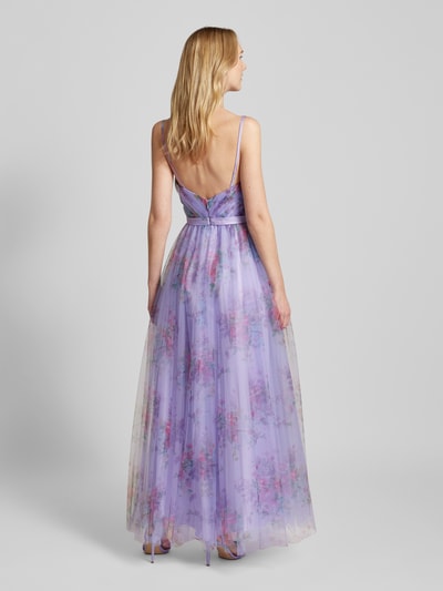 Hey Kyla Abendkleid mit Allover-Muster Mauve 5