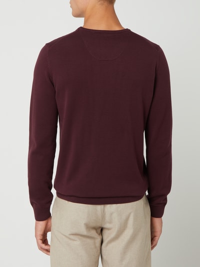 s.Oliver RED LABEL Pullover mit Logo-Stickerei  Bordeaux 5