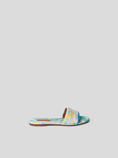 Emilio Pucci Slides mit Allover-Muster Hellgruen 4