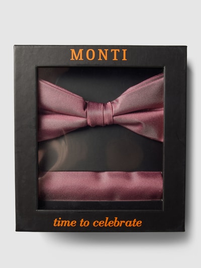 Monti Fliege aus Seide Metallic Rosa 1