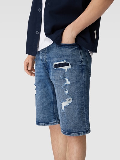 REVIEW Jeansshorts im Destroyed-Look Blau 3