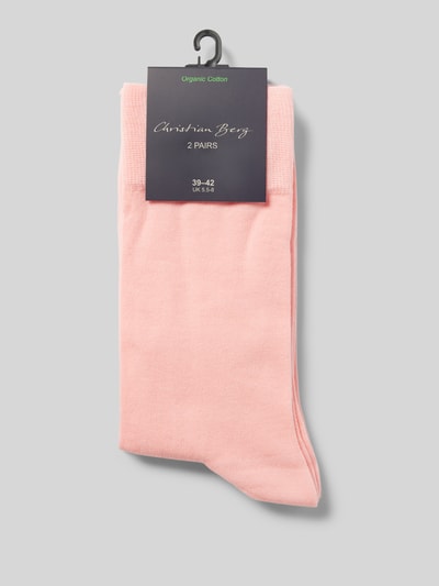 Christian Berg Men Socken mit Label-Detail Flieder 3