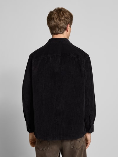 Calvin Klein Jeans Relaxed fit vrijetijdsoverhemd in ribcordlook, model 'Roy' Zwart - 5