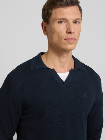 Marc O'Polo Regular Fit Pullover aus reiner Baumwolle Marine 3