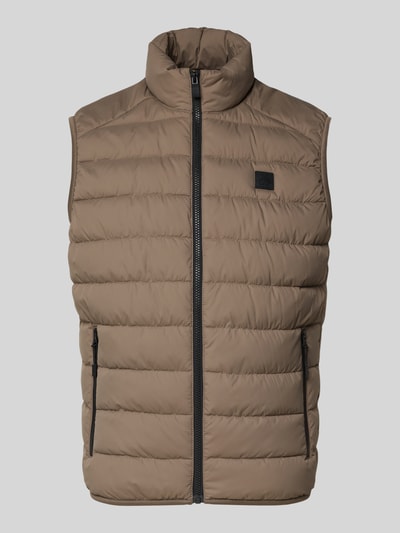 Marc O'Polo Regular fit bodywarmer met logopatch Camel - 2