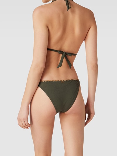 Banana Moon Bikini-Slip mit Strukturmuster Modell 'DIMKA' Khaki 4