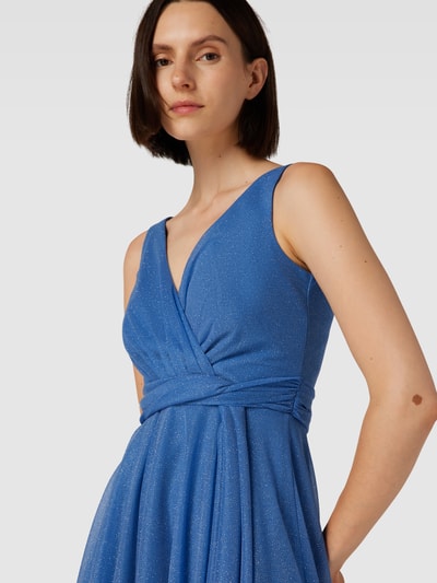 TROYDEN COLLECTION Cocktailkleid in Wickel-Optik Hellblau 3