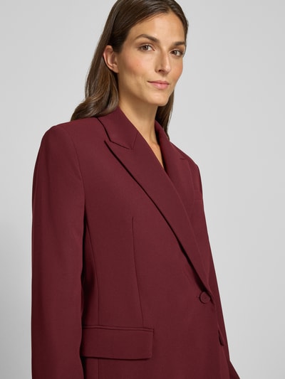 Mango Regular Fit Blazer mit Reverskragen Modell 'IGUANA' Bordeaux 3