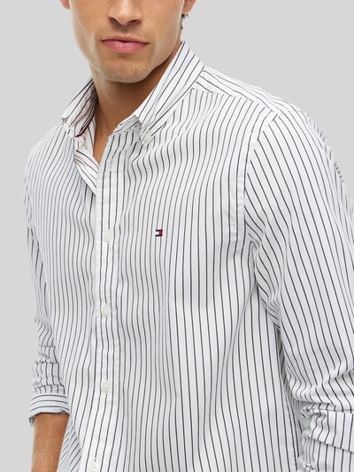 Tommy Hilfiger Body Fit Freizeithemd aus reiner Baumwolle Weiss 3
