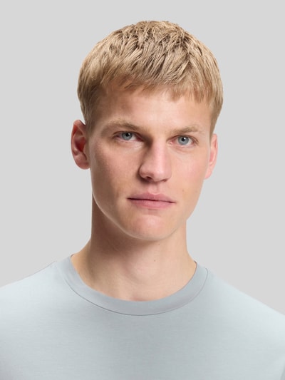 BOSS Orange Relaxed Fit T-Shirt aus reiner Baumwolle Modell 'TCHUP' Eisblau 3