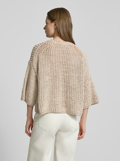 Drykorn Gebreide pullover met 3/4-mouwen, model 'NILAY' Beige - 5