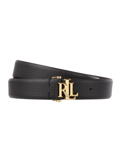 Lauren Ralph Lauren Leren riem met logo-sluiting Zwart - 1