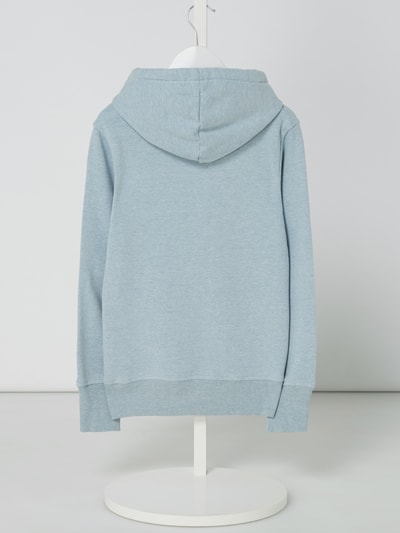 Review for Teens Hoodie mit Aufnähern Hellblau Melange 3