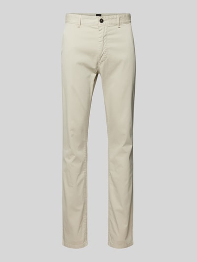 BOSS Orange Slim fit chino met steekzakken opzij Beige - 2