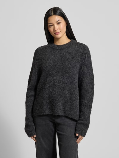 Smith and Soul Gebreide pullover met ribboorden Donkergrijs - 4