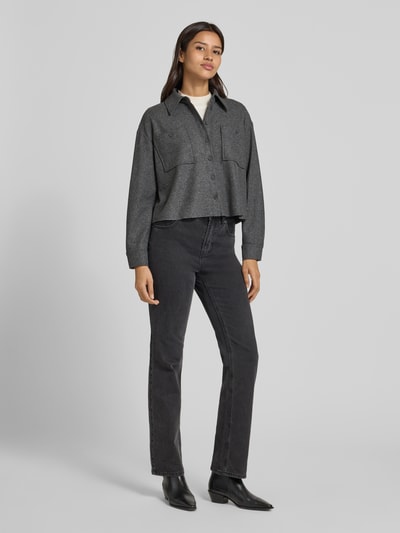 Luisa Cerano Blazer mit Knopfleiste Mittelgrau Melange 1